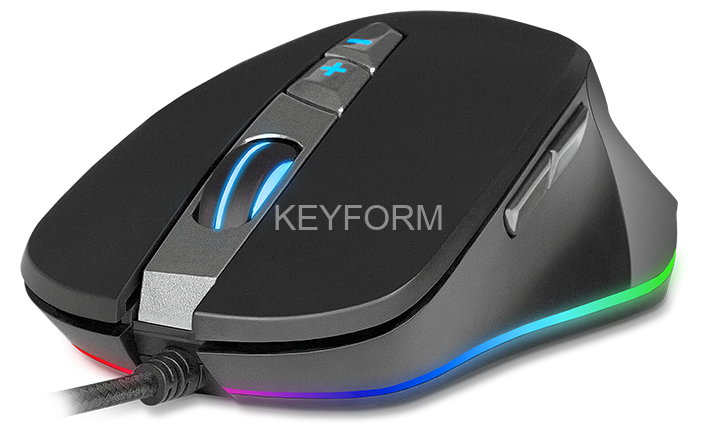Игровая мышь SVEN RX-G970 USB (6+1кл. 500-4000 DPI, ПО, SoftTouch, подсветка) Sven SV-016401