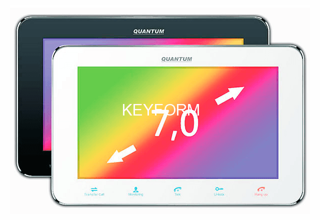 Монитор видеодомофона цветной Quantum QM-710C (белый)