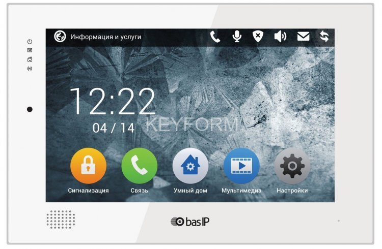Монитор IP-видеодомофона цветной BAS-IP AQ-10 W v3