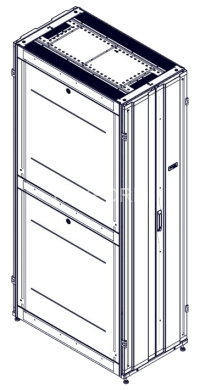 Шкаф Systeme Electric, серия Uniprom, 48U-600/1070, боковые панели 4шт, черный SYSTEME ELECTRIC UR3107