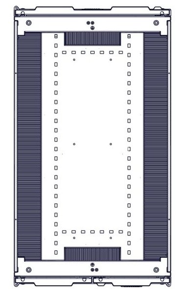 Шкаф Systeme Electric, серия Uniprom, 48U-600/1070, боковые панели 4шт, черный SYSTEME ELECTRIC UR3107