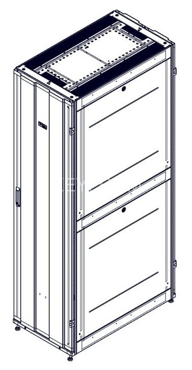 Шкаф Systeme Electric, серия Uniprom, 48U-600/1070, боковые панели 4шт, черный SYSTEME ELECTRIC UR3107