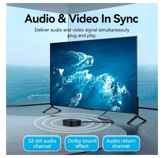 Кабель Vention HDMI High speed v2.0 with Ethernet 19M/19M - 8м Vention ALHSK