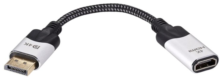 Адаптер DisplayPort(M) ---> HDMI(F) 0.15m 4K@60Hz VCOM <CG621M-0.15> VCOM CG621M-0.15