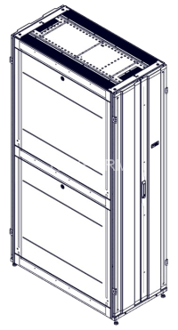 Шкаф Systeme Electric, серия Uniprom, 48U-600/1200, боковые панели 4шт, черный SYSTEME ELECTRIC UR3307
