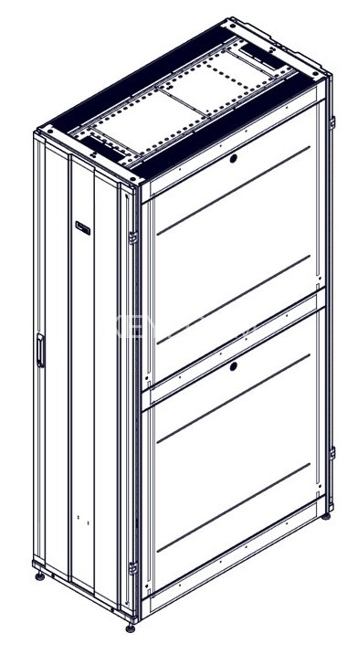 Шкаф Systeme Electric, серия Uniprom, 48U-600/1200, боковые панели 4шт, черный SYSTEME ELECTRIC UR3307