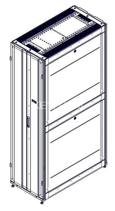 Шкаф Systeme Electric, серия Uniprom, 48U-600/1200, боковые панели 4шт, черный SYSTEME ELECTRIC UR3307