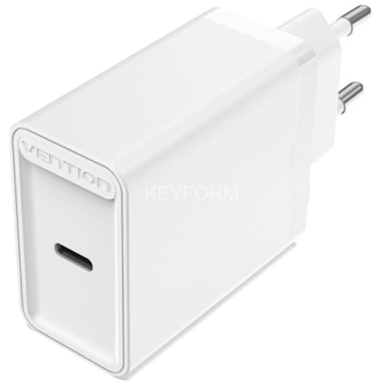 Сетевое зарядное устройство Vention на 1 порт USB C QC 4.0 Белый Vention FADW0-EU