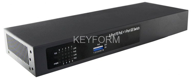 Коммутатор с питанием по PoE 9-портовый OSNOVO SW-20810/C