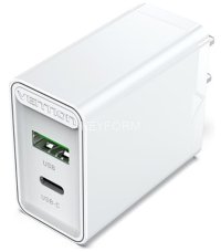 Сетевое зарядное устройство Vention на 2 порта USB (A+C) QC 4.0 Белый Vention FBBW0-EU