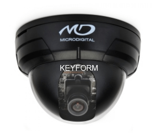 Видеокамера AHD купольная Microdigital MDC-AH7260FDN (черная)