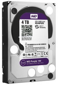Жесткий диск (HDD), стандарт SATA-III, объем 4000 GB (4 TB) для видеонаблюдения Western Digital HDD 4000 GB (4 TB) SATA-III Purple NV WD4NPURX