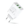Сетевое зарядное устройство Vention на 2 порта USB (A+A) QC 3.0 Белый Vention FBAW0-EU