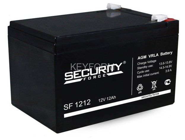 Аккумулятор 12 В, 12 Ач