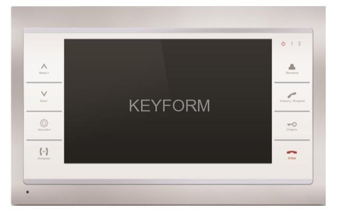 Цветной видеодомофон Slinex SL-10M (серебро+белый)