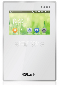 Монитор ip видеодомофона цветной BAS-IP AZ-04 (White)