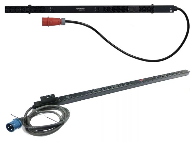 БРП Uniprom, с мониторингом, 0U, 400В, 3Ф, 16A, 36xC13 12xC19, 3м кабель, IEC309 SYSTEME ELECTRIC UP8881