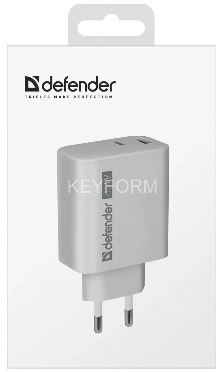 Defender Сетевое ЗУ UPA-165 USB A+C, 65W Defender 83582