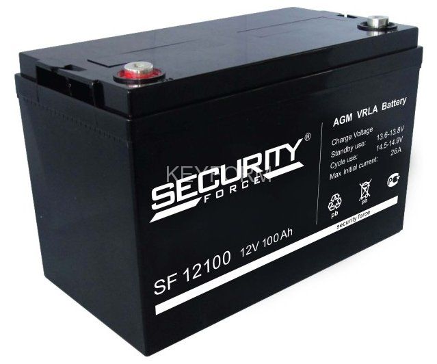 Аккумулятор герметичный свинцово-кислотный Аккумуляторы Аккумулятор 12 В, 100 Ач