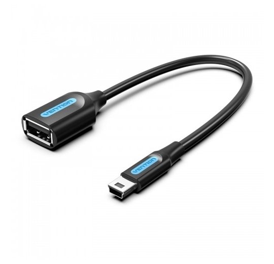 Адаптер переходник Vention OTG USB 2.0 AF/mini B 5pin - 0.15м Vention CCTBB