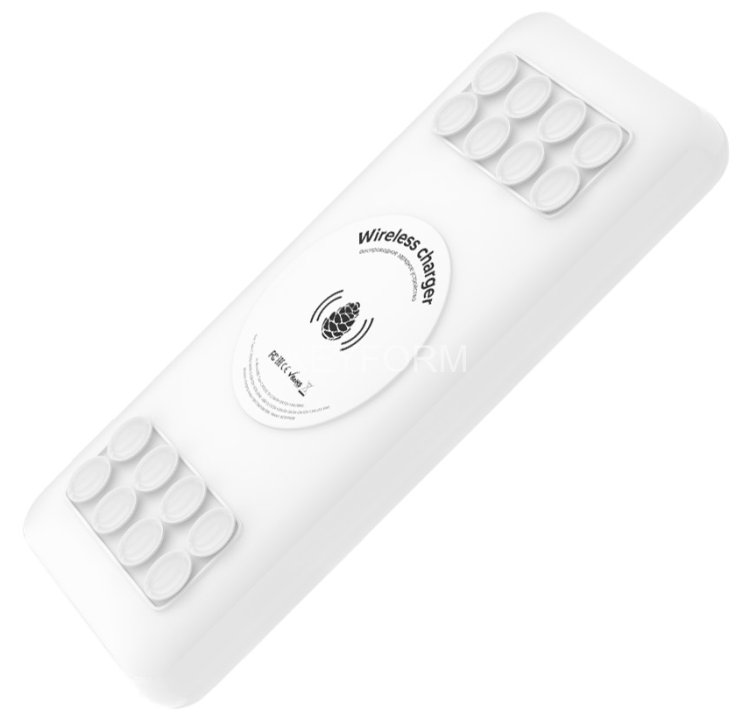 GCR PowerBank на 10000mAh беспроводная зарядка Qi с креплением 15W + QC 3.0 + PD 18W, белый, GCR-54774 Greenconnect GCR-54774