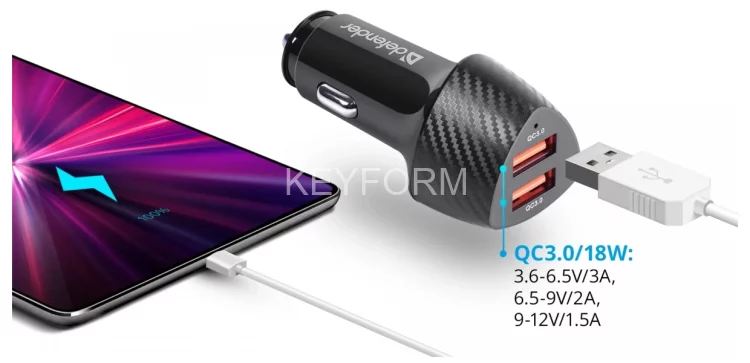 Defender Автомобильное ЗУ UCA-81 2xUSB QC3.0, 36W Defender 83845