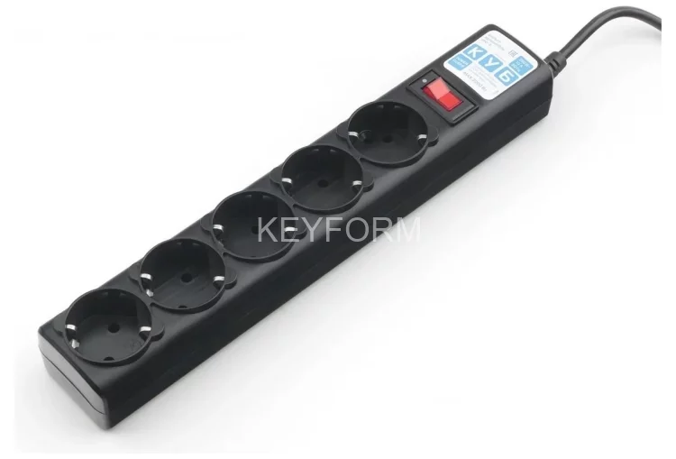 Фильтр-удлинитель Power Cube 1.9м 5 розеток (черный графит) 10А/2,2кВт Электрическая мануфактура SPG5-C2