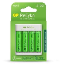 Зарядное устройство Е411 для АА и ААА аккумуляторов.В комплекте 4 аккумулятора GP ААА750 GP 4610116214183