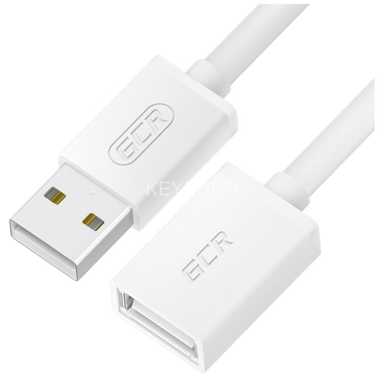 GCR Удлинитель 1.8m USB AM/AF, белый, GCR-51093 Удлинитель Greenconnect 1.8 м (GCR-51093)