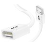 GCR Удлинитель 1.8m USB AM/AF, белый, GCR-51093 Удлинитель Greenconnect 1.8 м (GCR-51093)