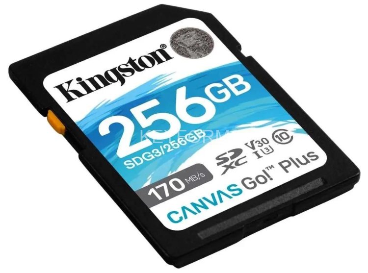 Карта памяти Kingston 56GB SDXC Canvas Go Plus 170R C10 UHS-I U3 V30 Kingston SDG3/256GB