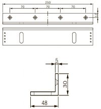 L-кронштейн для EMC 600 ALH и EMC 600-2 ALH