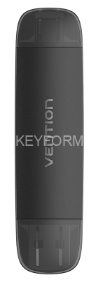 Картридер Vention USB 3.0 A+C (SD+TF) Черный Vention CLKB0