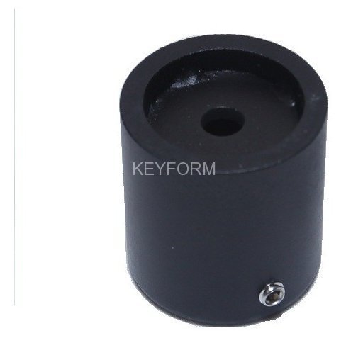 Патрубок ограждения к стене ASP-D25.S (черный металл)