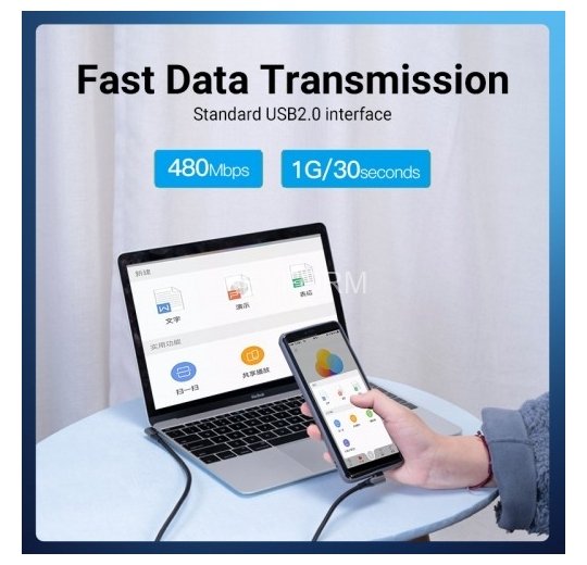 Кабель Vention USB 2.0 CM/CM угловой - 1м. Серый 5А PD100W Vention TANHF