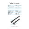 Кабель Vention USB 2.0 CM/CM угловой - 1м. Серый 5А PD100W Vention TANHF