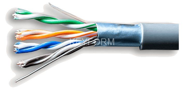 FTP Cat.5e 4x2xAWG24 CCA PVC Indoor (Net.on), омедненный